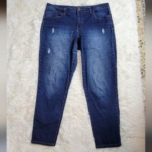 1822 Denim Dark Blue Skinny Jeans